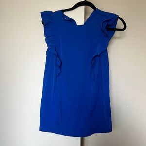 Shein Royal Blue Ruffle Top, Size M